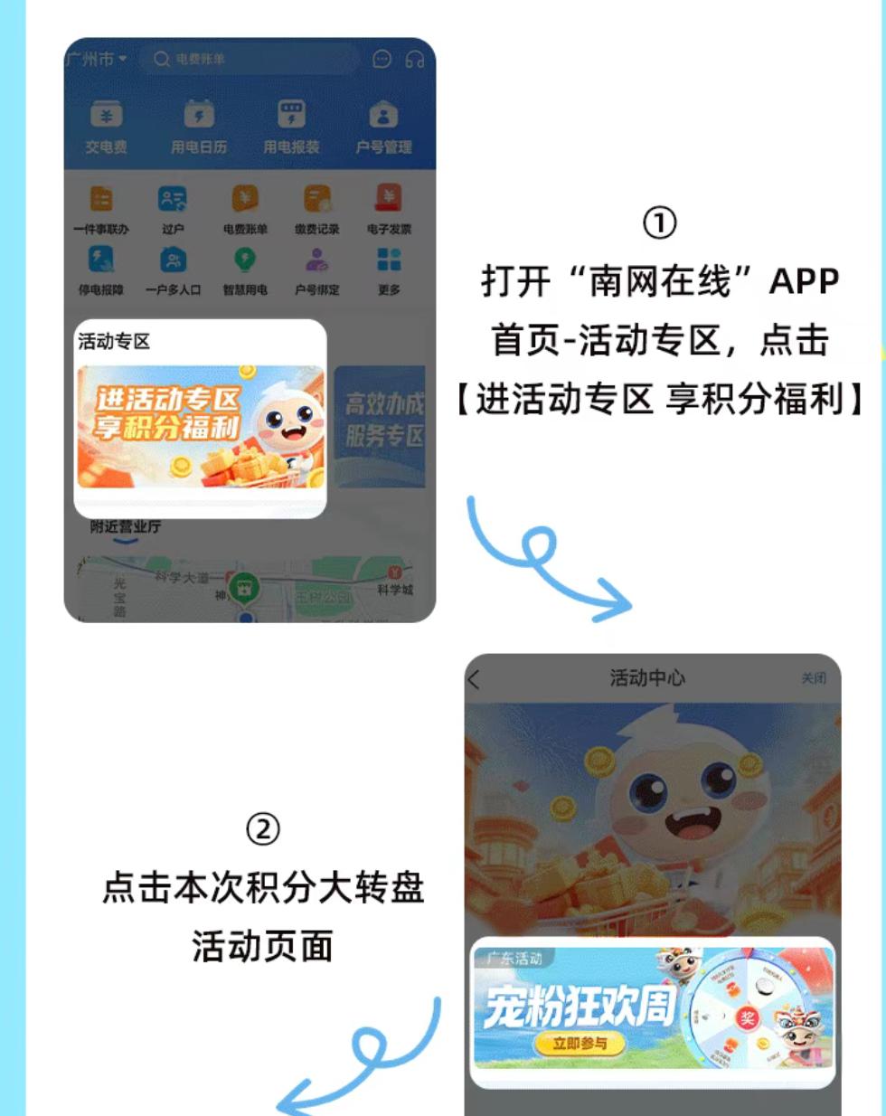 南方电网宠粉狂欢周积分大转盘抽奖福利