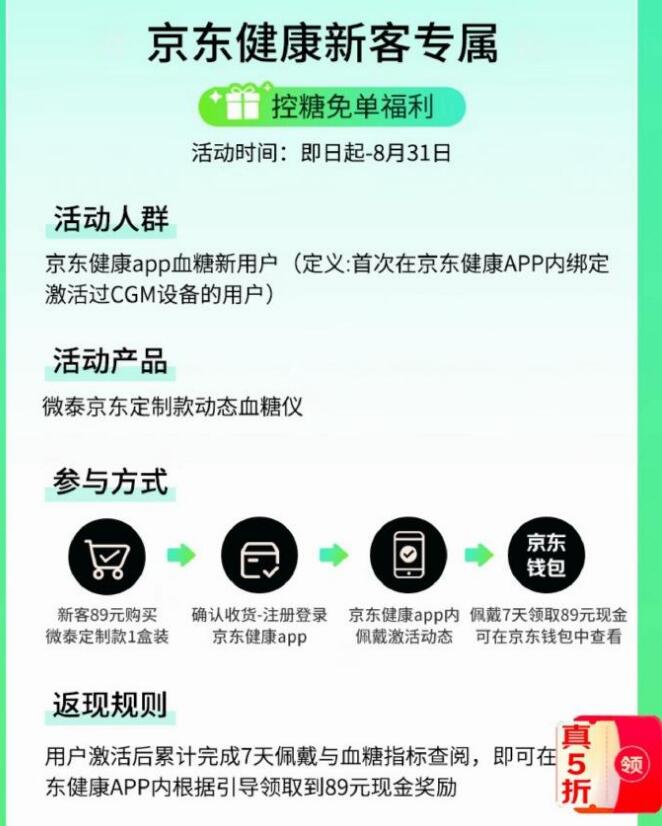 京东健康新客专属控糖福利